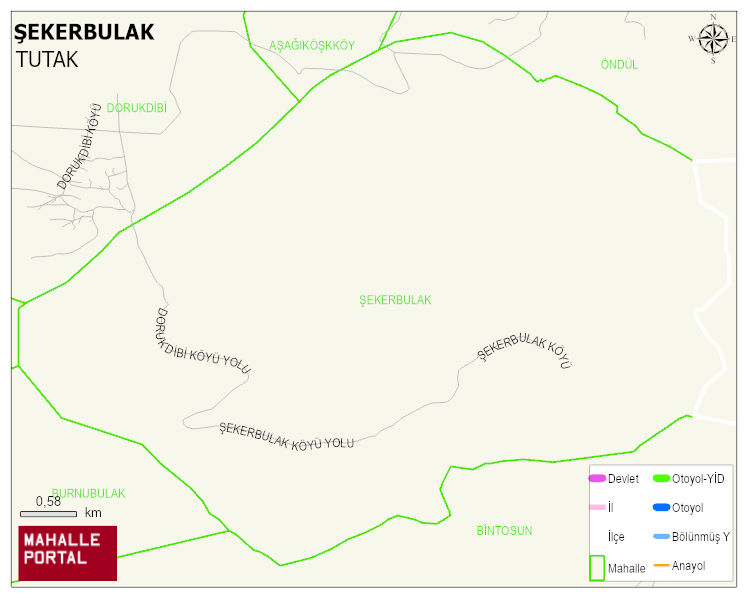 ŞEKERBULAK Köyü Haritası | Güncel Mahalle ve Köy Haritası