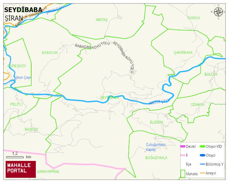 SEYDİBABA Köyü Haritası | Coğrafi Yapı ve Detaylı Haritası