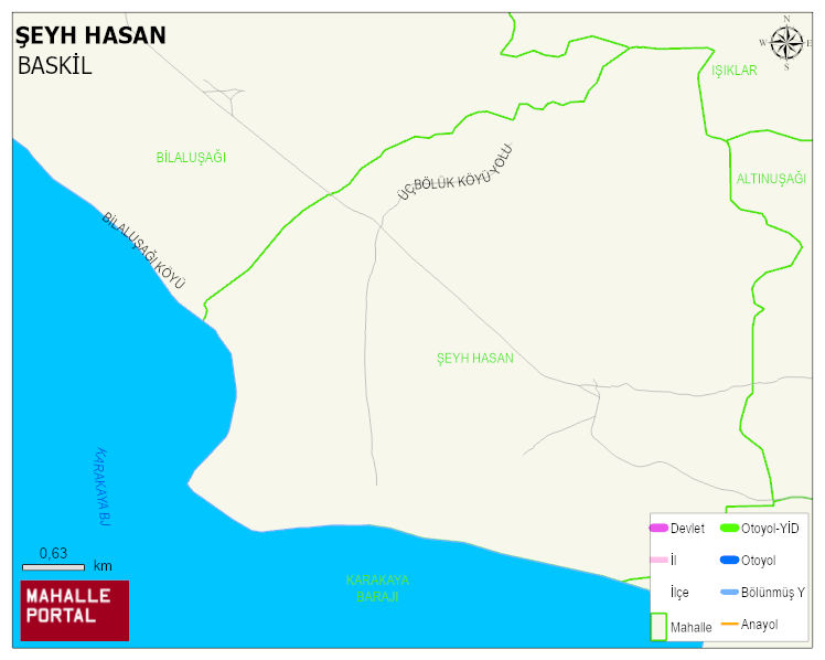 ŞEYH HASAN Köyü Haritası | İnteraktif Köy ve Mahalle Sınırları