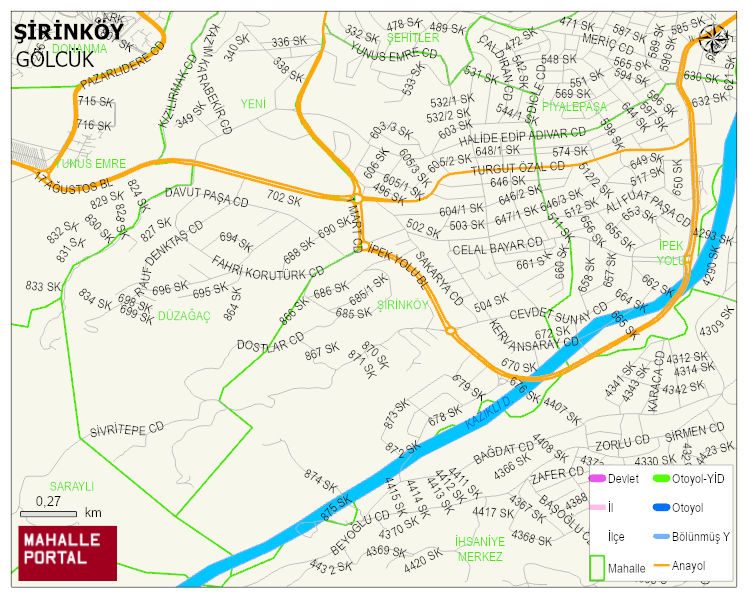 ŞİRİNKÖY Mahallesi Haritası | İnteraktif Köy ve Mahalle Sınırları