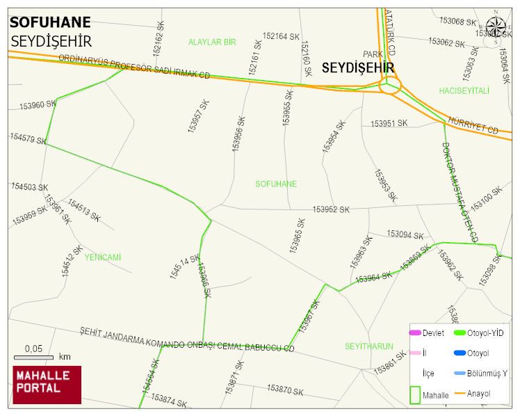 SOFUHANE Mahallesi Haritası | Coğrafi Yapı ve Detaylı Haritası
