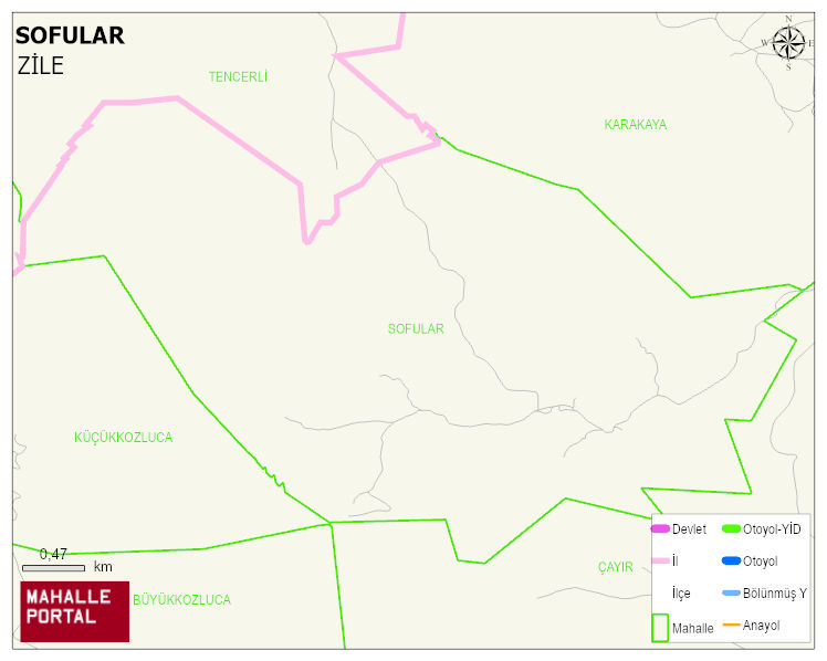 SOFULAR Köyü Haritası | Mahalle ve Köy Sınırı