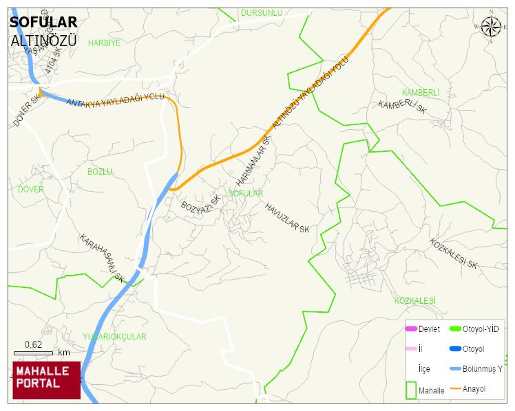 SOFULAR Mahallesi Haritası | Mahalle ve Köy Sınırı