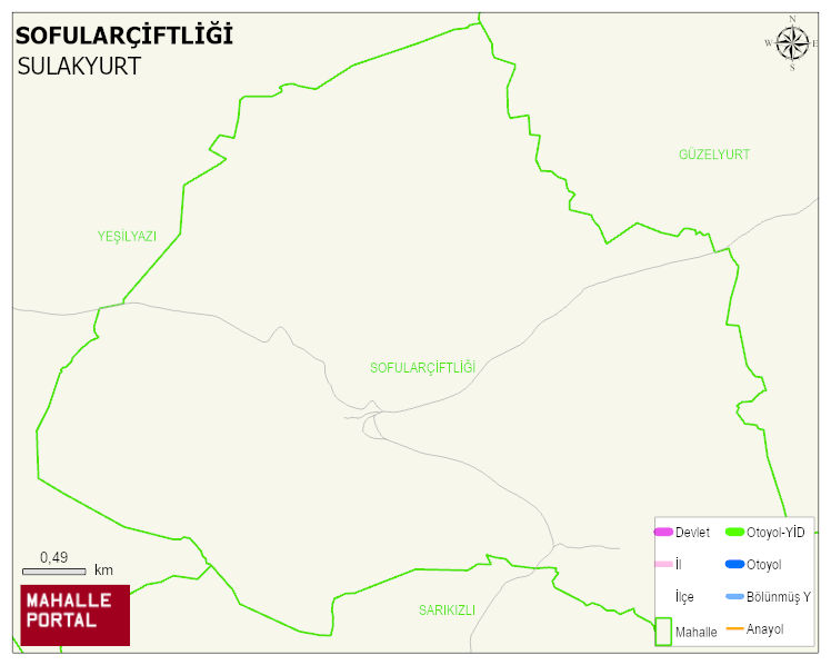 SOFULARÇİFTLİĞİ Köyü Haritası | Sayısal Bölge Görünümü