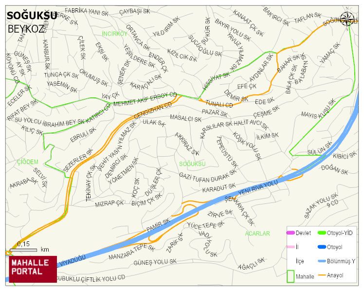 SOĞUKSU Mahallesi Haritası | Detaylı Köy ve Mahalle Görünümü