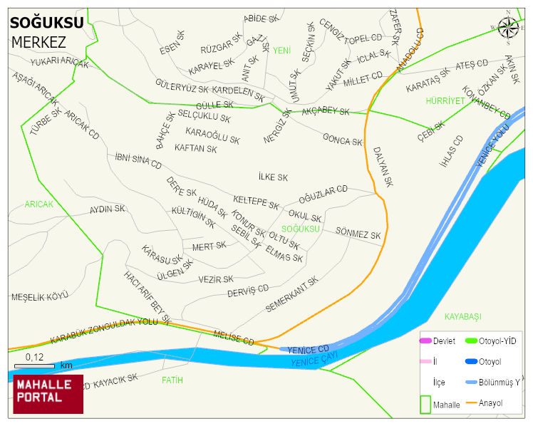 SOĞUKSU Mahallesi Haritası | Detaylı Köy ve Mahalle Görünümü