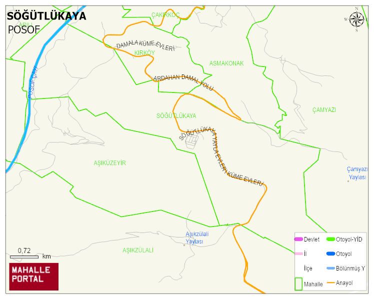 SÖĞÜTLÜKAYA Köyü Haritası | Uydu Görüntüsü ve Harita Detayları