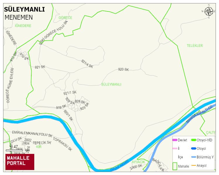 SÜLEYMANLI Mahallesi Haritası | İnteraktif Köy ve Mahalle Sınırları