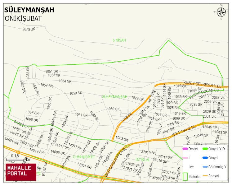 SÜLEYMANŞAH Mahallesi Haritası | Mahalle ve Köy Sınırı