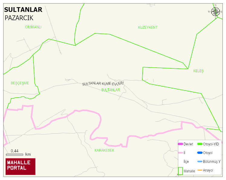 SULTANLAR Mahallesi Haritası | Uydu Görüntüsü ve Harita Detayları