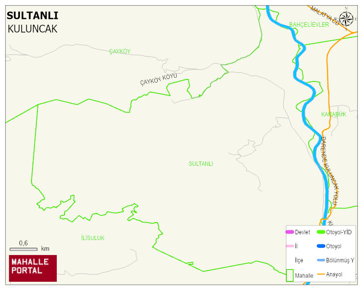 SULTANLI Mahallesi Haritası | Mahalle ve Köy Sınırı