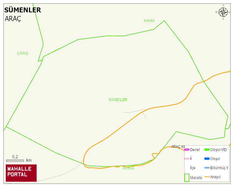 SÜMENLER Köyü Haritası | İnteraktif Köy ve Mahalle Sınırları