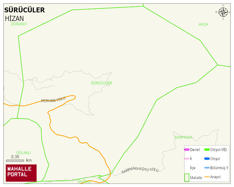 SÜRÜCÜLER Köyü Haritası | Mahalle Sokak Haritası