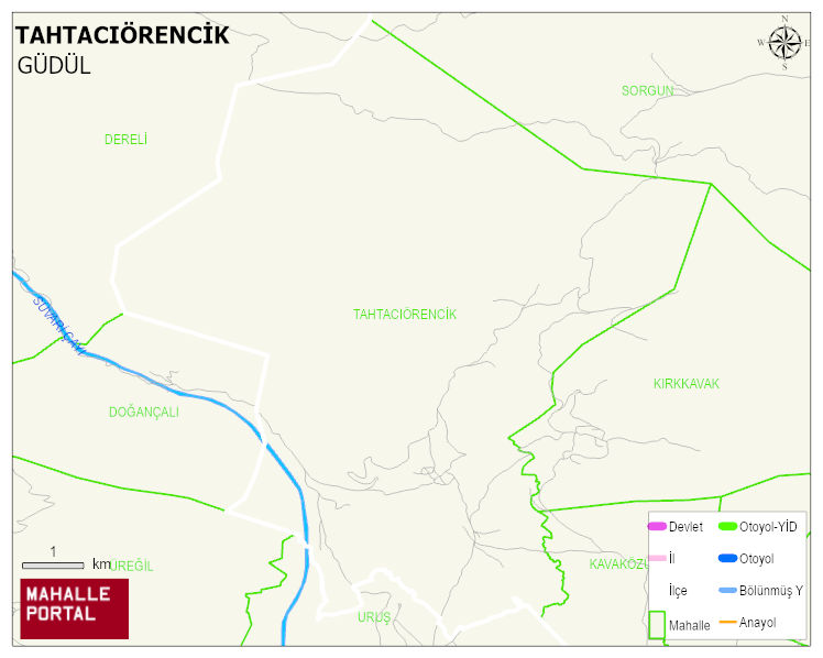 TAHTACIÖRENCİK Mahallesi Haritası | İnteraktif Köy ve Mahalle Sınırları