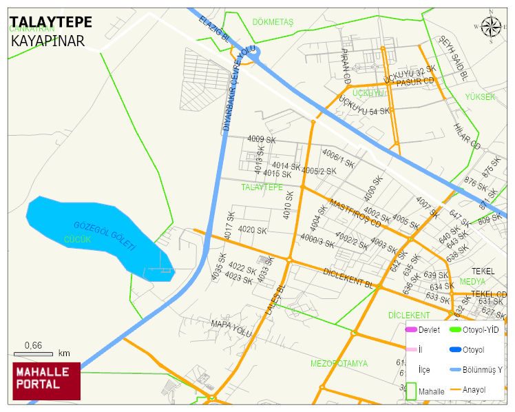 TALAYTEPE Mahallesi Haritası | Yükselti ve Doğa Özellikleri