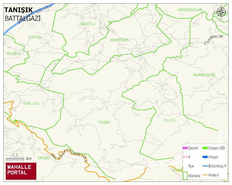 TANIŞIK Mahallesi Haritası | Detaylı Köy ve Mahalle Görünümü