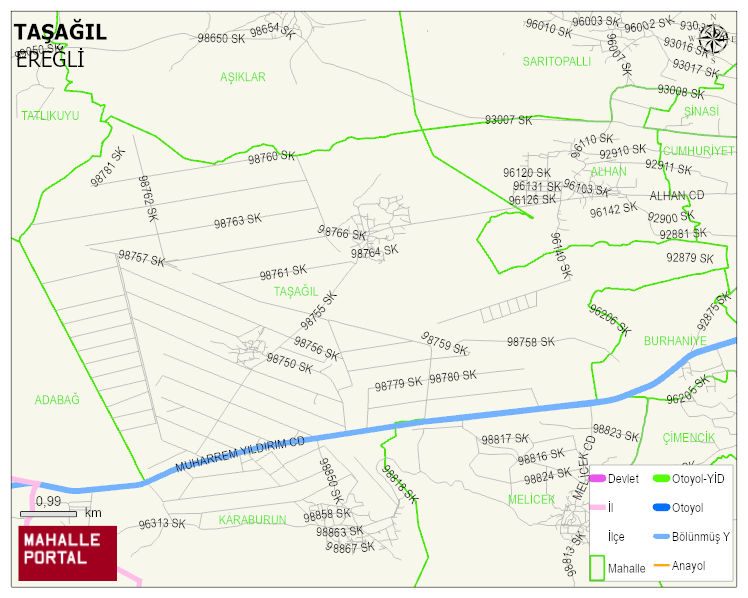 TAŞAĞIL Mahallesi Haritası | İnteraktif Köy ve Mahalle Sınırları
