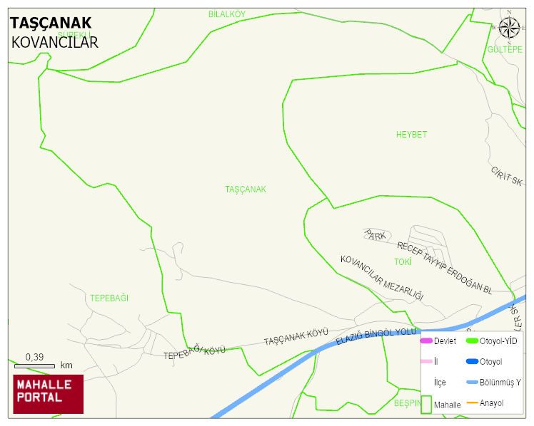 TAŞÇANAK Köyü Haritası | Mahalle ve Köy Sınırı