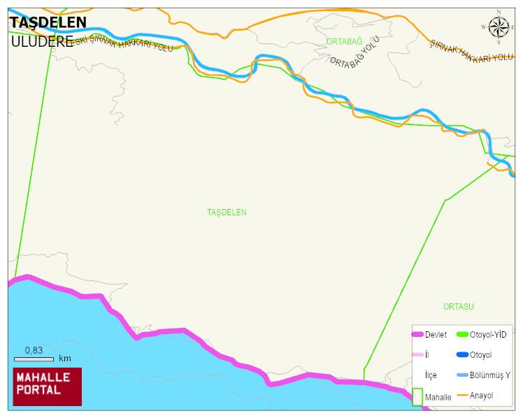 TAŞDELEN Köyü Haritası | Güncel Mahalle ve Köy Haritası