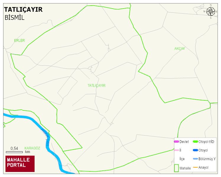 TATLIÇAYIR Mahallesi Haritası | İnteraktif Köy ve Mahalle Sınırları