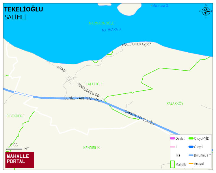 TEKELİOĞLU Mahallesi Haritası | İnteraktif Köy ve Mahalle Sınırları