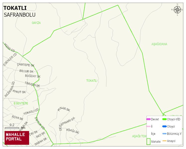 TOKATLI Köyü Haritası | Detaylı Köy ve Mahalle Görünümü