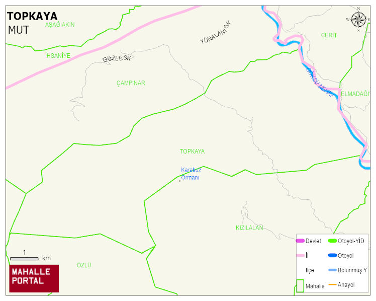TOPKAYA Mahallesi Haritası | Güncel Mahalle ve Köy Haritası