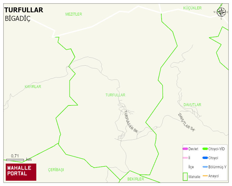 TURFULLAR Mahallesi Haritası | İnteraktif Köy ve Mahalle Sınırları
