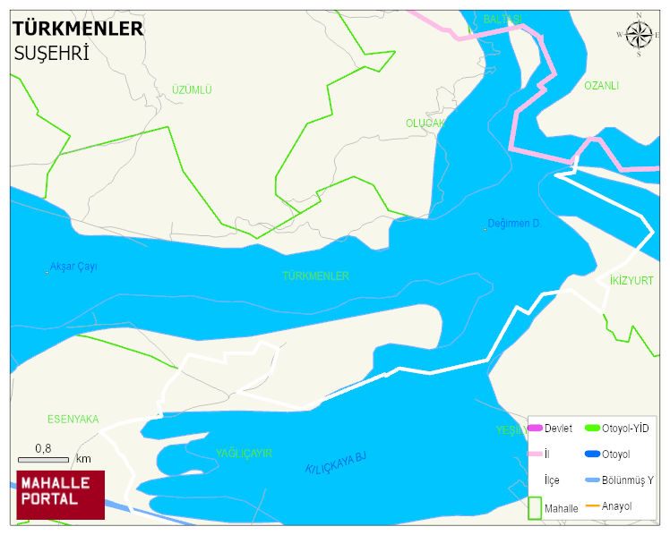 TÜRKMENLER Köyü Haritası | Güncel Mahalle ve Köy Haritası
