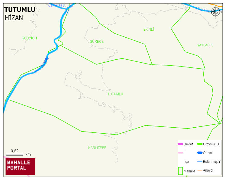 TUTUMLU Köyü Haritası | Yükselti ve Doğa Özellikleri