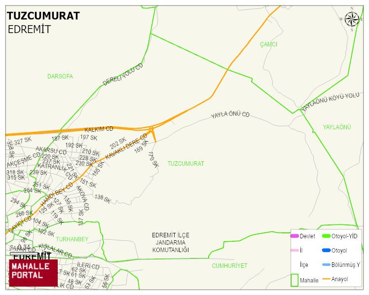 TUZCUMURAT Mahallesi Haritası | İnteraktif Köy ve Mahalle Sınırları