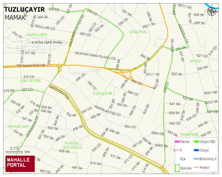 TUZLUÇAYIR Mahallesi Haritası | Mahalle Sokak Haritası