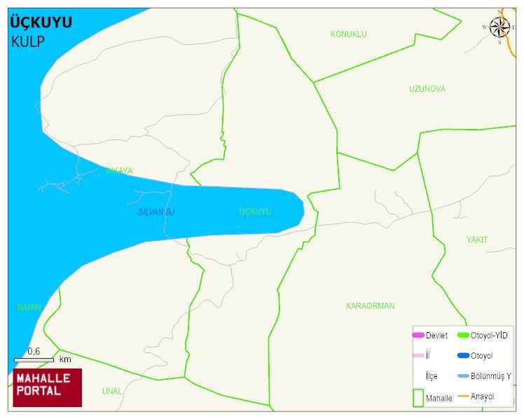 ÜÇKUYU Mahallesi Haritası | Mahalle ve Köy Sınırı