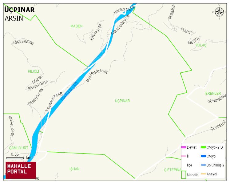 ÜÇPINAR Mahallesi Haritası | Detaylı Köy ve Mahalle Görünümü