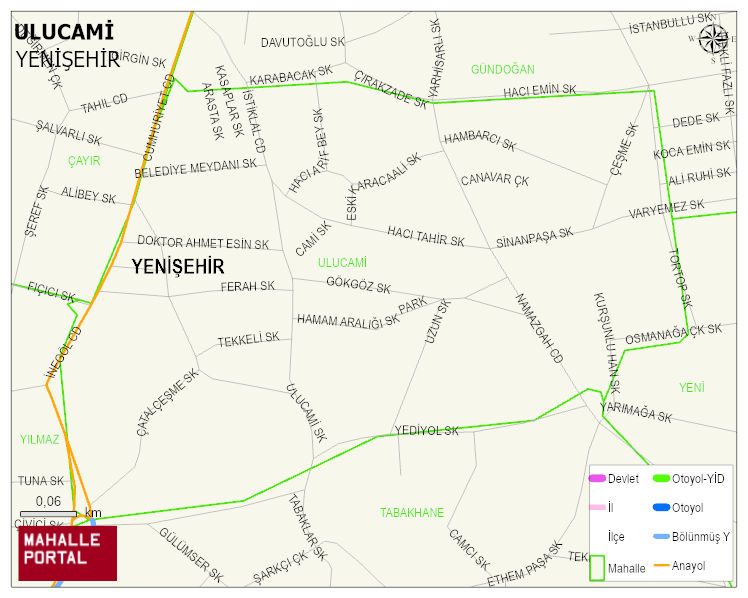 ULUCAMİ Mahallesi Haritası | Mahalle Sokak Haritası