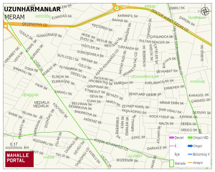 UZUNHARMANLAR Mahallesi Haritası | Güncel Mahalle ve Köy Haritası