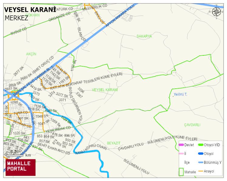 VEYSEL KARANİ Mahallesi Haritası | Güncel Mahalle ve Köy Haritası