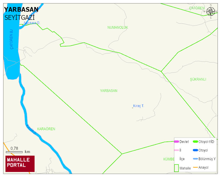 YARBASAN Mahallesi Haritası | Mahalle ve Köy Sınırı