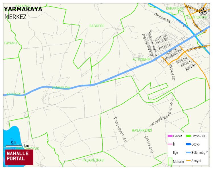 YARMAKAYA Köyü Haritası | Sayısal Bölge Görünümü