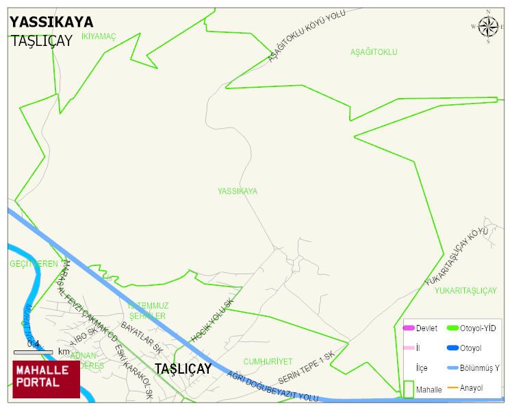 YASSIKAYA Köyü Haritası | Detaylı Köy ve Mahalle Görünümü