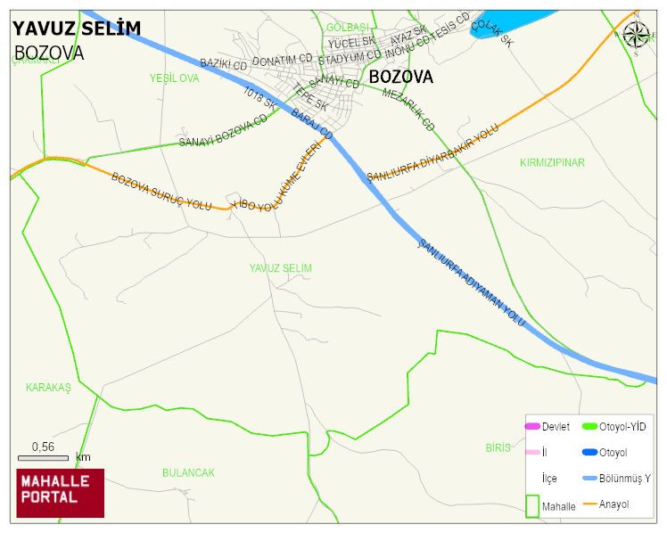 YAVUZ SELİM Mahallesi Haritası | Detaylı Köy ve Mahalle Görünümü