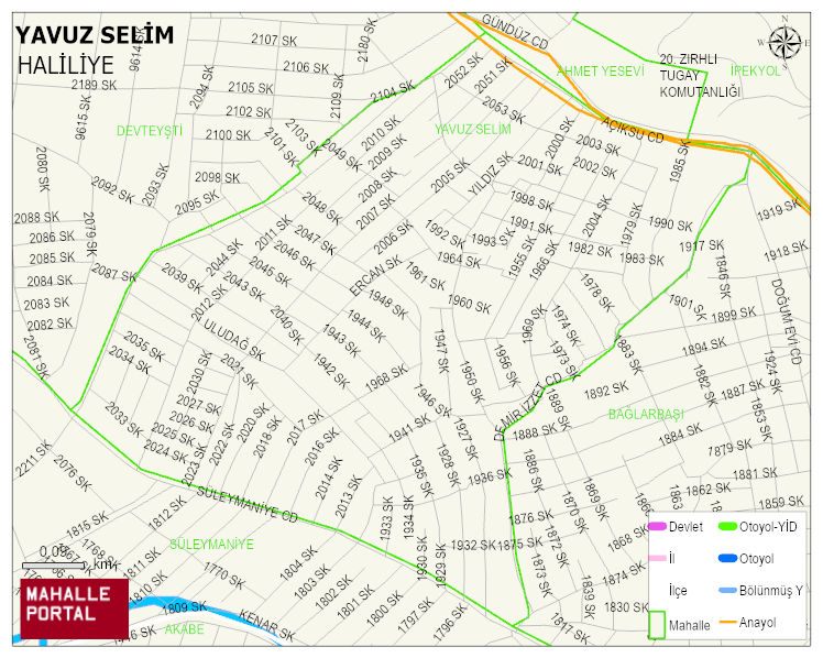 YAVUZ SELİM Mahallesi Haritası | Güncel Mahalle ve Köy Haritası