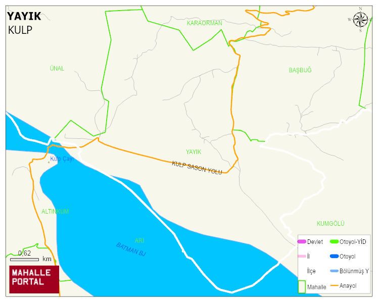 YAYIK Mahallesi Haritası | Coğrafi Yapı ve Detaylı Haritası