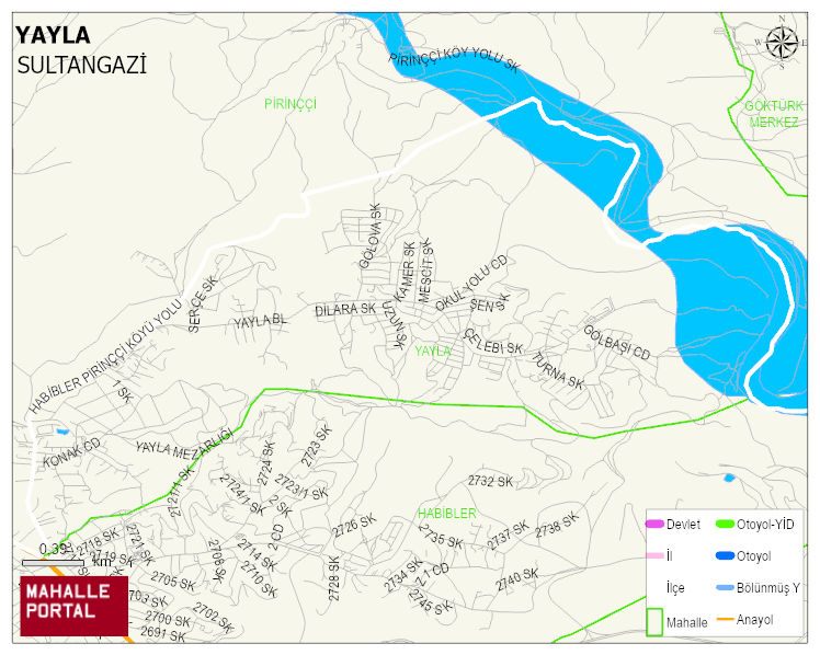YAYLA Mahallesi Haritası | İnteraktif Köy ve Mahalle Sınırları