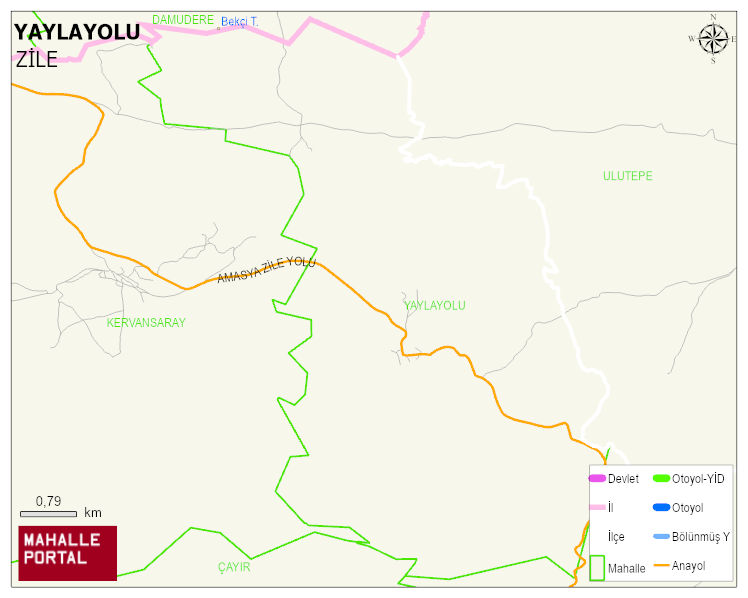 YAYLAYOLU Köyü Haritası | Yükselti ve Doğa Özellikleri