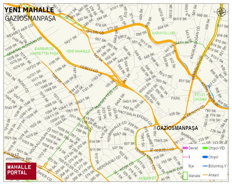 YENİ MAHALLE Mahallesi Haritası | İnteraktif Köy ve Mahalle Sınırları