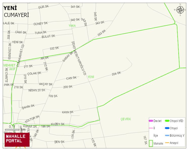 YENİ Mahallesi Haritası | Mahalle Sokak Haritası