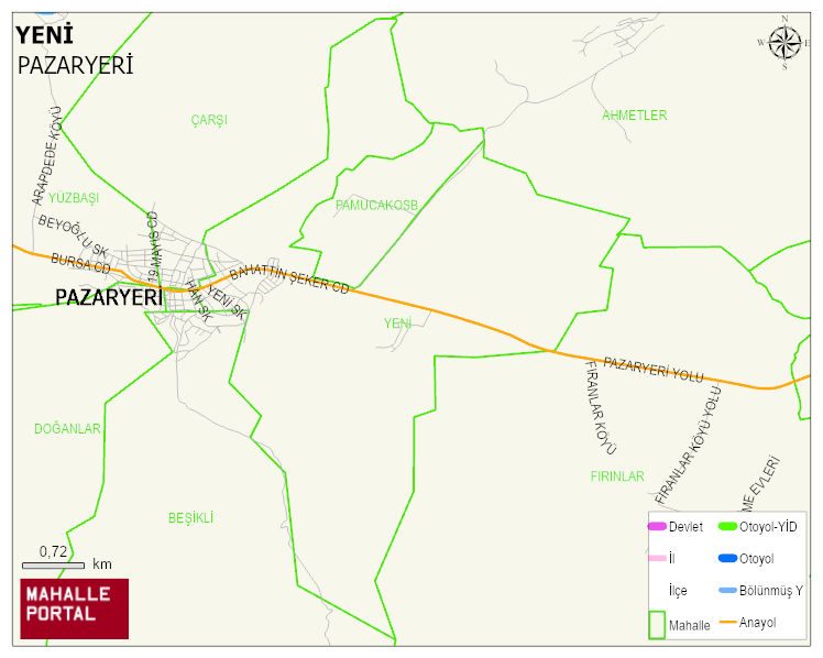 YENİ Mahallesi Haritası | İnteraktif Köy ve Mahalle Sınırları