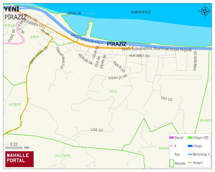 YENİ Mahallesi Haritası | İnteraktif Köy ve Mahalle Sınırları