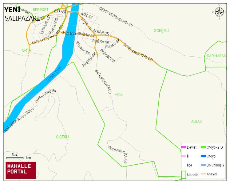 YENİ Mahallesi Haritası | Detaylı Köy ve Mahalle Görünümü
